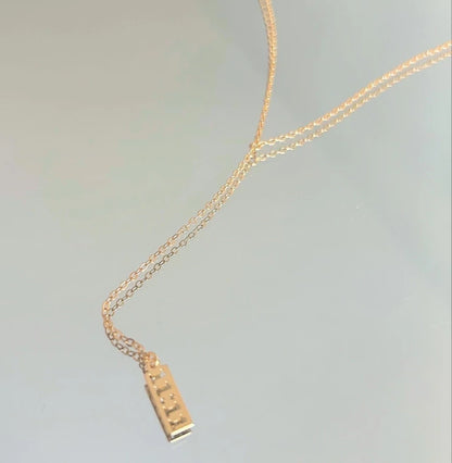 Cadena 11:11 Enchapada en Oro de 18K, 50cm